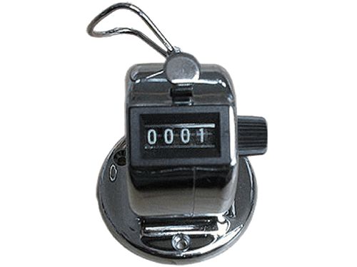 50 Stück - Mechanischer Handzähler / Stückzähler Klicker Counter mit Tischfuß 0772.03487