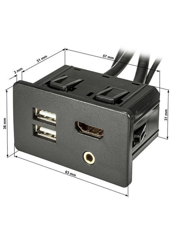 USB HDMI Klinke Einbaubuchse Steckdose 1.8m Kabel Verlängerung-/bilder/big/9000-013_3.jpg