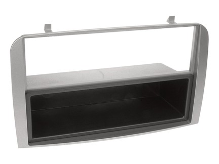 Radioblende Doppel DIN Komplett Set Alfa silber