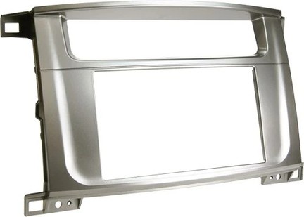 Doppel-DIN Radiohalterung Toyota Land Cruiser 100 Farbe: silber
