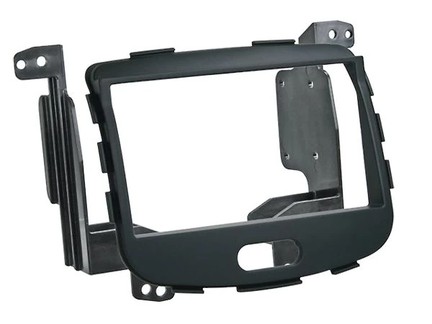 Radioblende Hyundai i10 ab Bj. 2008 2-DIN rubber-touch schwarz