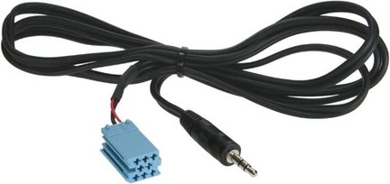 Klinkenstecker 3.5mm Stereo auf Mini-ISO (blau)