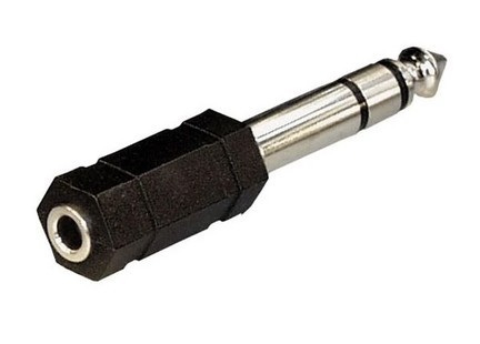 Adapter Klinkenkupplung 3,5mm Stereo auf 6,3mm Klinkenstecker Stereo