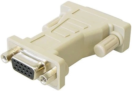 Adapter DVI 12+5 Stecker  -> Sub D Kupplung 15pol