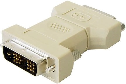 Adapter DVI 18+1 Stecker -> DVI 24+5 Kupplung