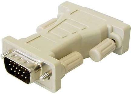 Adapter DVI Stecker 24+5 --> Sub D-Stecker 15pol HD