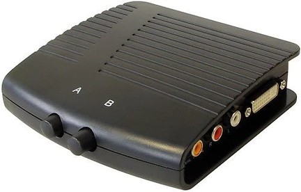 DVI-Audio Kombi 2 fach Umschalter 2 IN / 1 OUT
