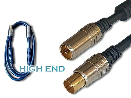 HQ- Antennen Anschlu�kabel mit Filter " Blue Serie "