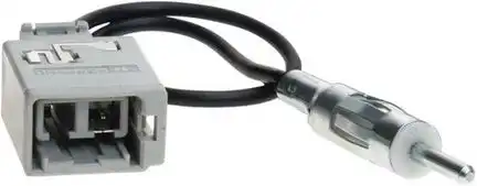 11111ACV Antennenadapter kompatibel mit Volvo S80 V70 V40 adaptiert von GT5 grau 2PP (m) auf DIN (m)