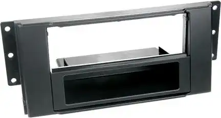 ACV Radioblende kompatibel mit Landrover Freelander 2-DIN mit Fach schwarz ab Bj. 2007