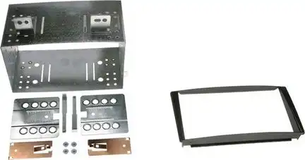ACV Radioblende kompatibel mit Kia cee*d (ED) 2-DIN-Set schwarz Bj. 01/2007 - 08/2009