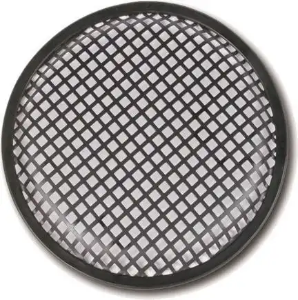 CHP Lautsprechergitter / Lautsprecherabdeckung für 250 mm Lautsprecher schwarz mit Quadratlochung