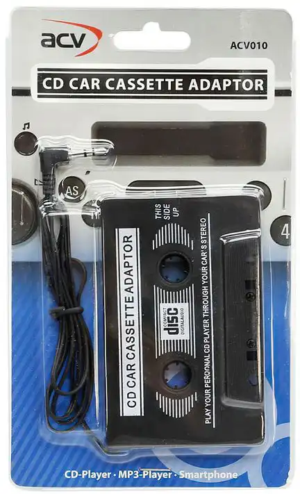11111ACV AUX In Adapter Adapterkassette zum Anschluss von Audiogeräten wie Smartphone CD-Player MP3-Player etc. mit 3.5 mm Kopfhörerausgang
