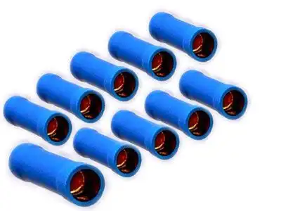 1111110x Kabelquetschverbinder 24K für Kabel 1.5 - 2.5mm² im Set blau 