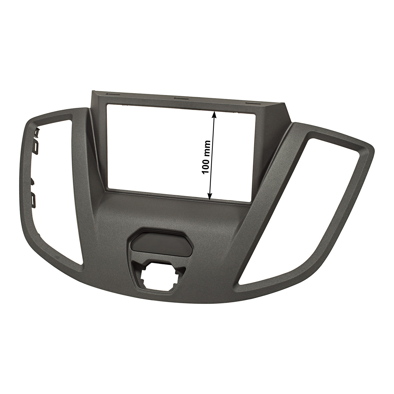 Doppel DIN Radioblende kompatibel mit Ford Transit (V363) 2014-2019 ohne OEM Display