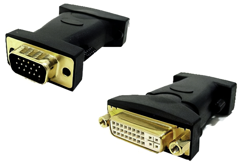 Adapter DVI-I Kupplung 24+5 auf VGA Stecker (HD15) 