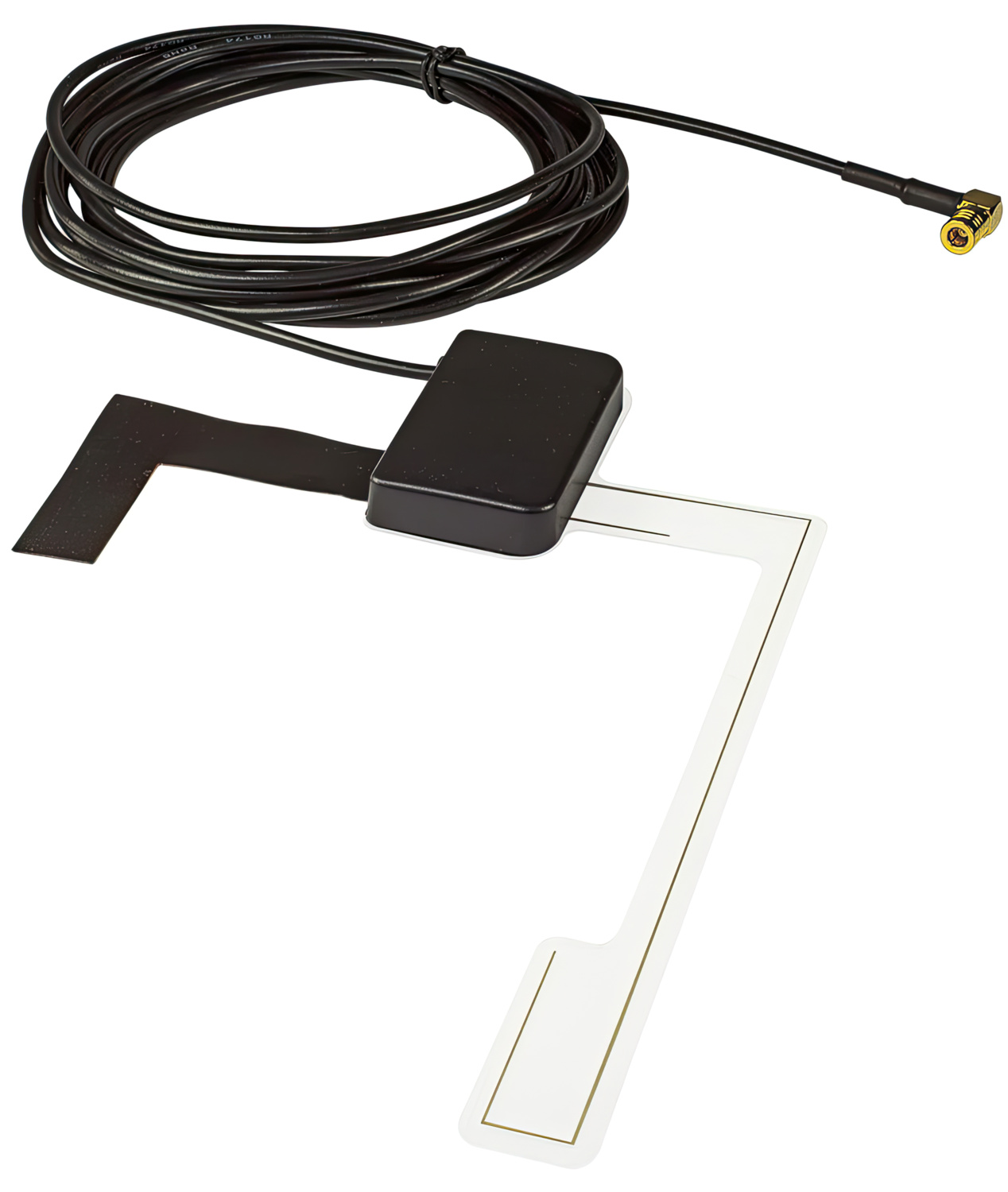 DAB+ Auto Scheibenantenne kompatibel mit Pioneer Kenwood JVC Alpine mit SMB Anschluss Glasklebeantenne aktiv für DAB Empfang