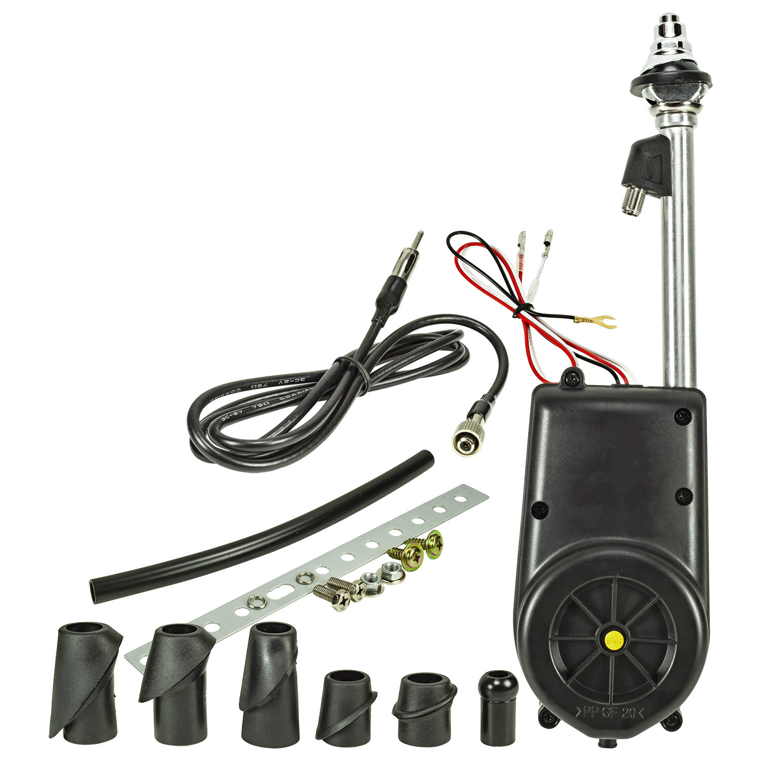 tomzz Audio Motorantenne AM FM mit Verstärker Chrom-Optik adaptiert-/bilder/big/1000-058-1.jpg