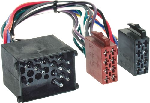 Autoradio Adapter Kabel kompatibel mit Rover 25 45 75 4 Kanal adaptiert von Rundpin Stecker auf ISO (m)