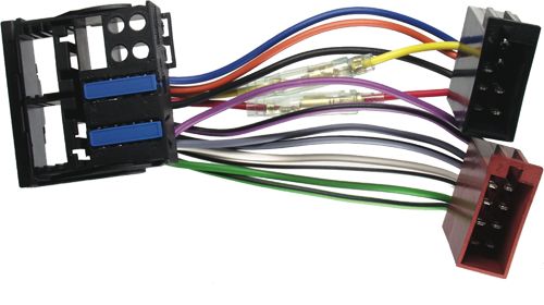 Radiospezifisches Adapterkabel kompatibel mit BMW OEM Radios adaptiert von Quadlock (Buchse) auf ISO (f)