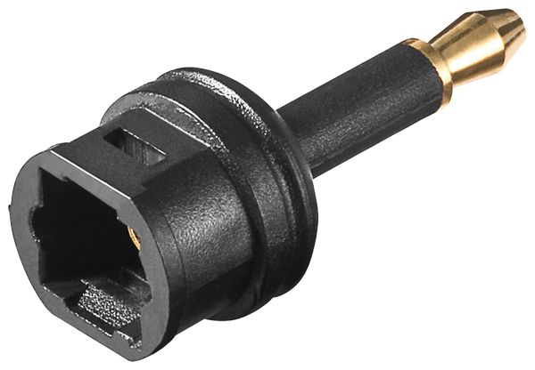 Toslink Adapter von Toslink-Kupplung auf 3.5mm Toslink-Stecker 