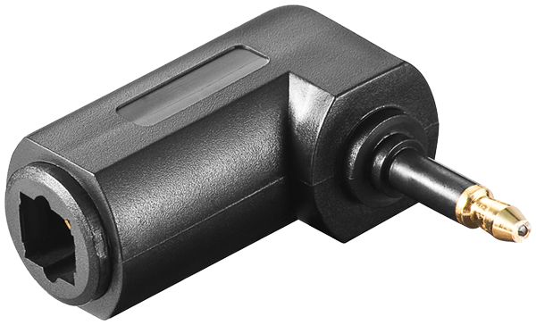 Winkeladapter von Toslink-Kupplung Toslink 3.5mm Stecker 