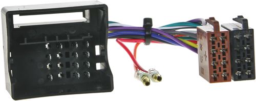 Autoradio Adapter Kabel kompatibel mit Mercedes A-Klasse B-Klasse C-Klasse CLK ML Sprinter Vito Viano adaptiert von Quadlock auf ISO (m)