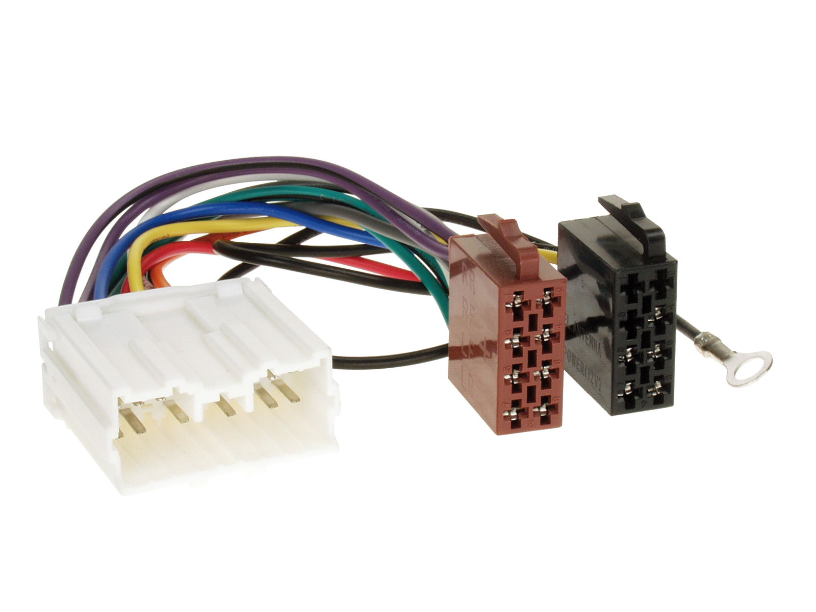 Autoradio Adapter Kabel kompatibel mit Mitsubishi 3000 GT Carisma Colt Elipse Galant Galloper L 200 Lancer Pajero Space Gear Space Runner Space Star Space Wagon Outlander 4 Kanal ab Bj. 1995 adaptiert auf ISO (m)