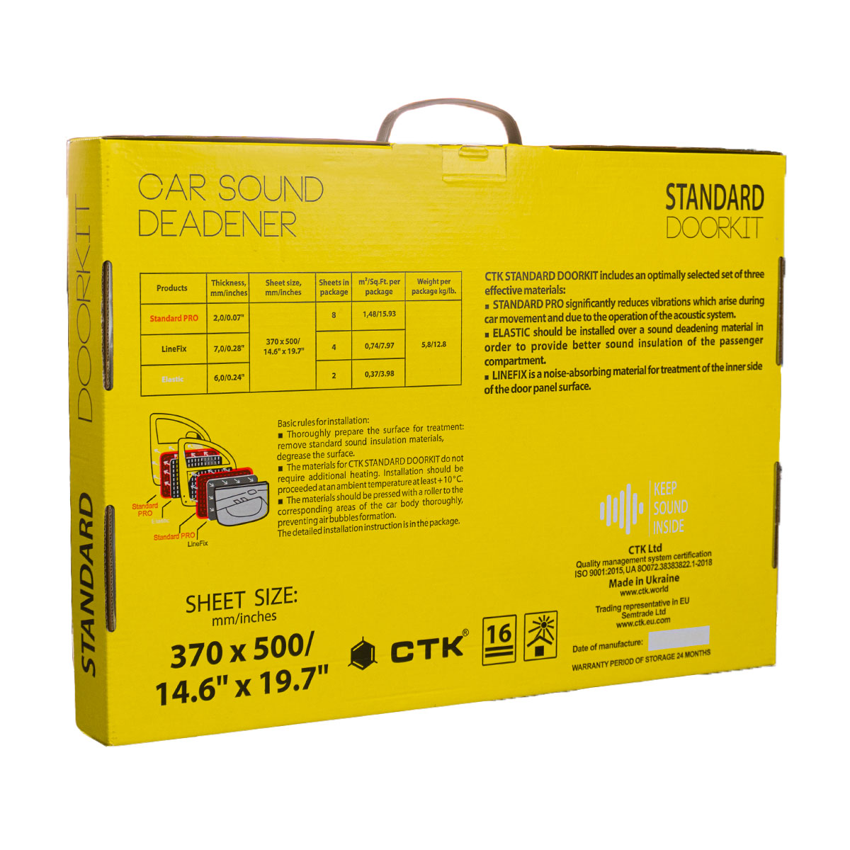 CHP Standart Doorkit für 2 Türen Antidröhn Alubutyl Dämmplatte-/bilder/big/13067_2.jpg