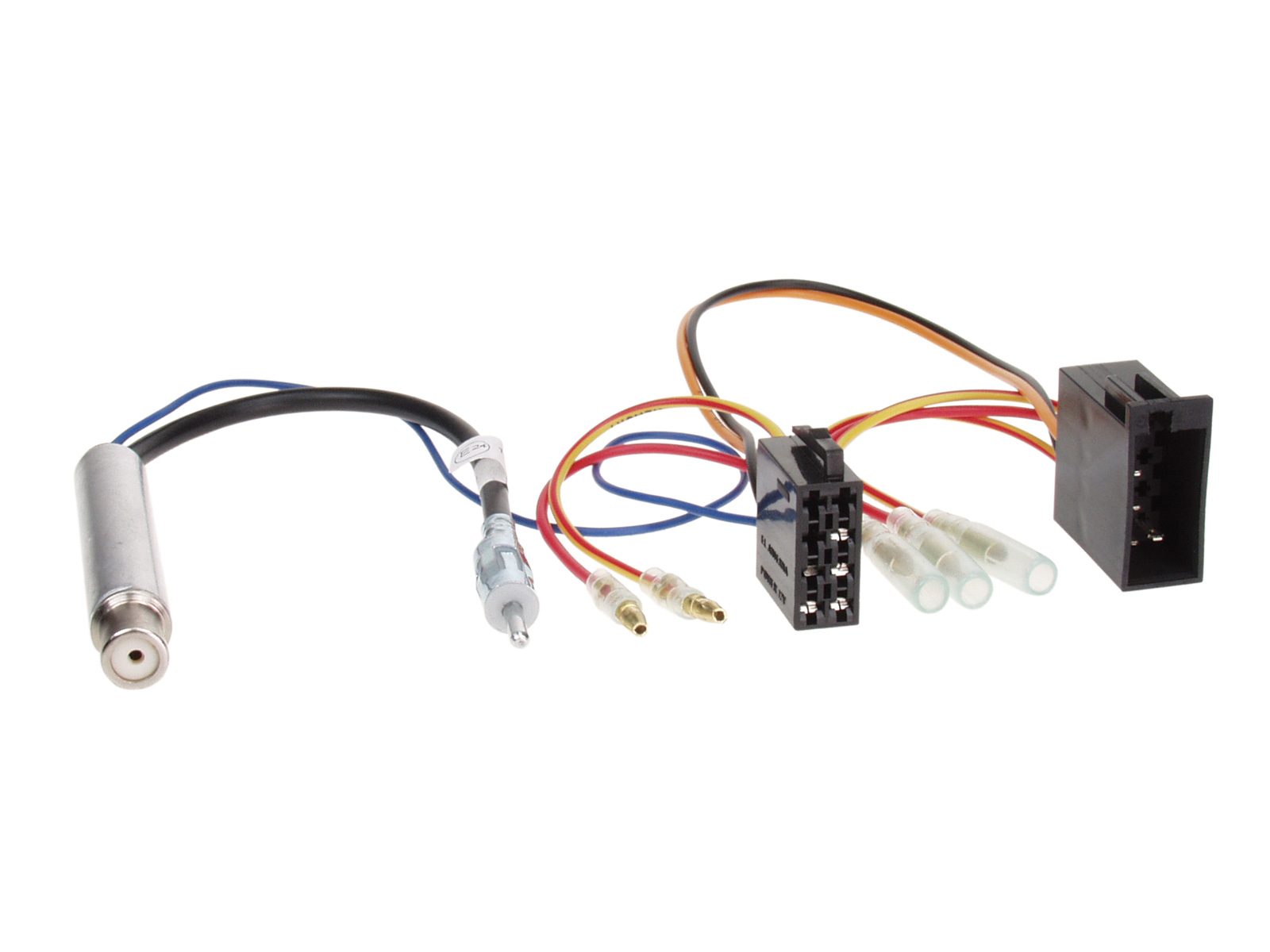 Antennenadapter kompatibel mit Skoda Phantomspeisung u. ISO Stromanschluß ab Bj. 1998 adaptiert von ISO (f) auf DIN (m)