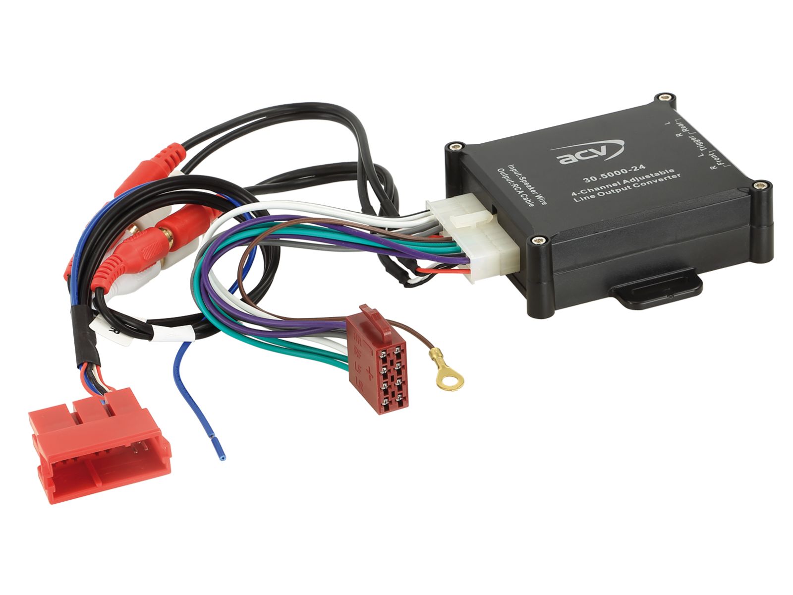 Aktivsystemadapter kompatibel mit Audi Bose Soundsystem mini ISO 4-Kanal