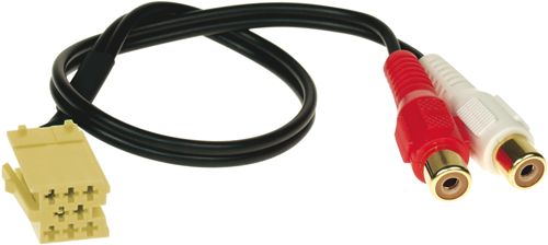 AUX Adapter kompatibel mit Alfa Romeo Fiat 159 Grande Punto ab Bj. 2007 adaptiert auf Cinch (f)