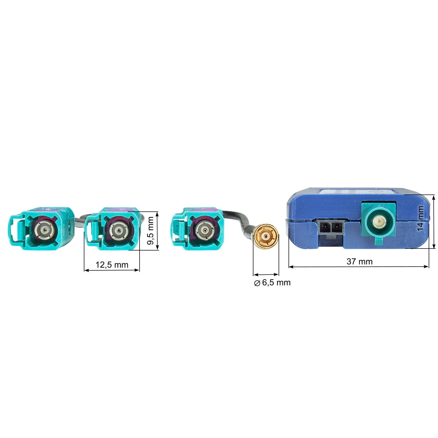 tomzz Audio GPS Antennen Splitter kompatibel mit Audi Seat Skoda VW-/bilder/big/1500-062_3.jpg