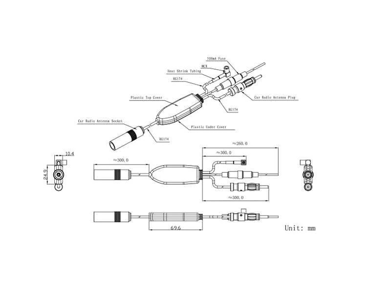 ACV Antennensplitter AM/FM DAB 30cm DIN / SMB(f) adaptiert von DIN (f)-/bilder/big/151000-30-0.jpg