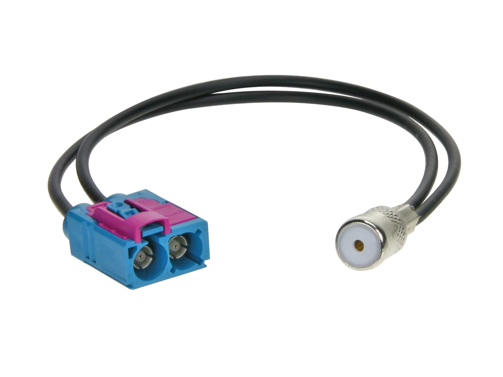 Antennenadapter kompatibel mit Seat ab Bj. 2008 adaptiert von Doppel-Fakra (f) auf ISO (f)