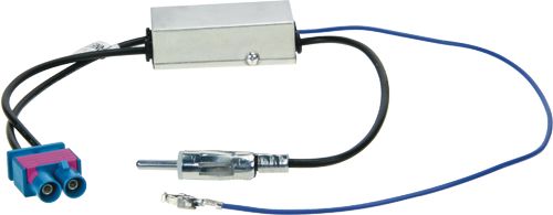 Antennenadapter kompatibel mit VW Phantomspeisung u. Diversity ab Bj. 2008 adaptiert von Doppel-Fakra (m) auf DIN (m)