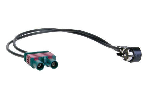 Antennenadapter kompatibel mit Volvo adaptiert von Doppel-Fakra (m) auf ISO (m)
