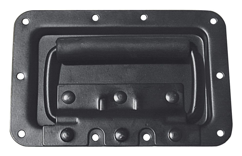 Boxentragegriff 0772.10848 2mm Stahl schwarz klappbar mit Feder 