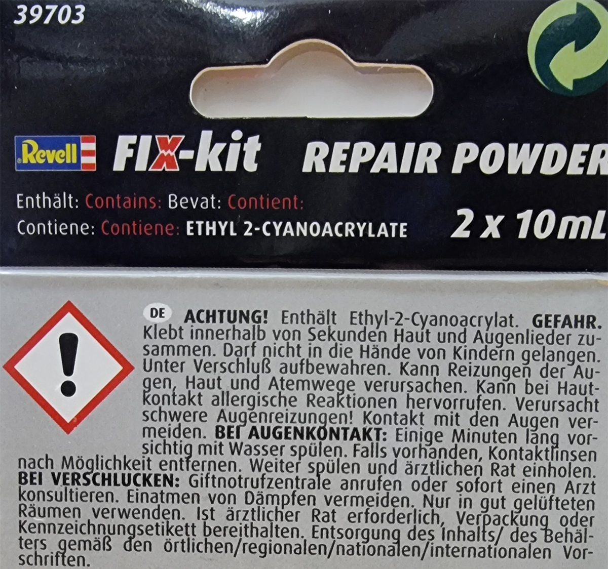 Revell Fix-Kit Repair Powder zum Verschweißen Ausgleichen und-/bilder/big/20231220_184247.jpg