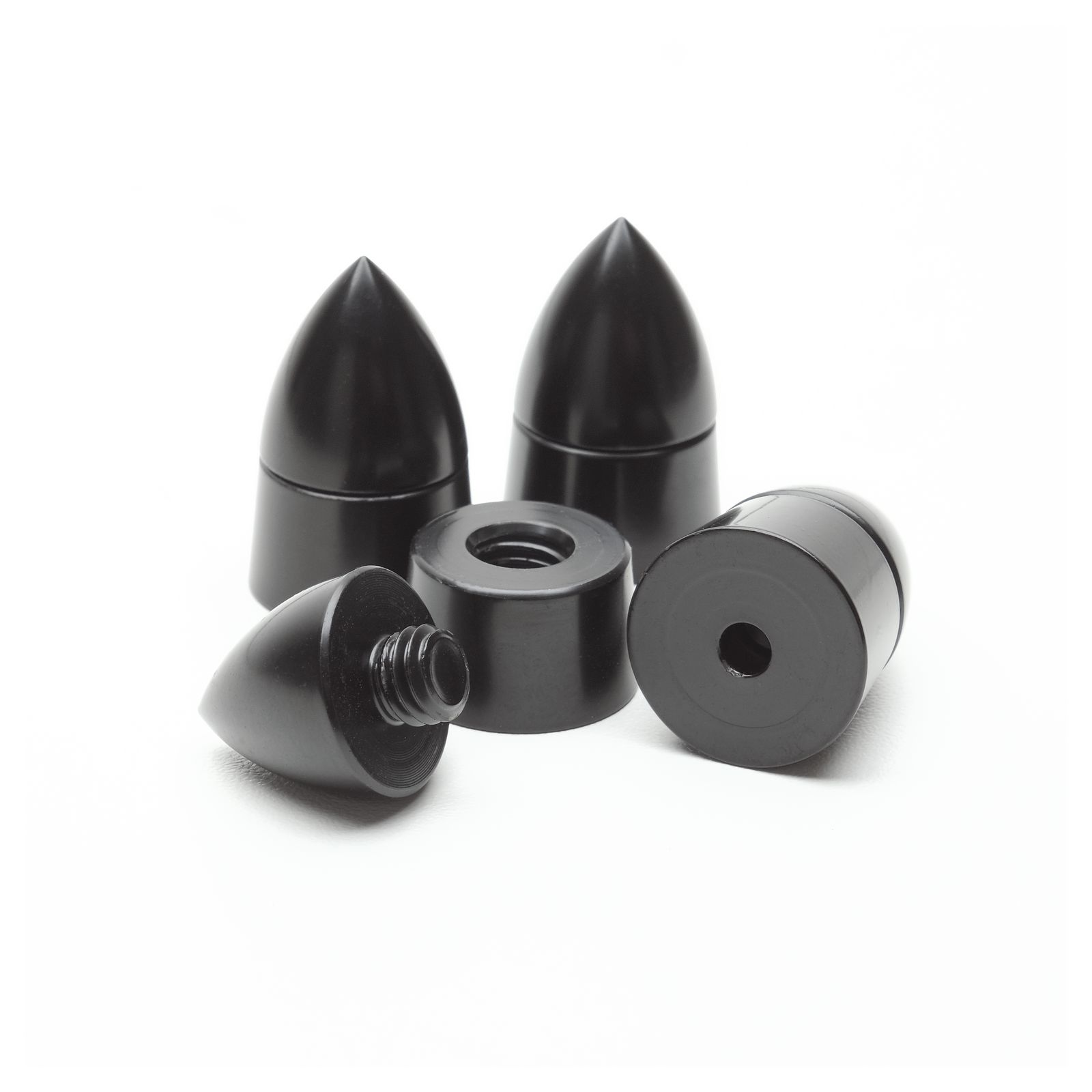 2 Set - Dynavox Spikes Sub-Watt Absorber Geräte- und Boxenfüße 4er Set / schwarz