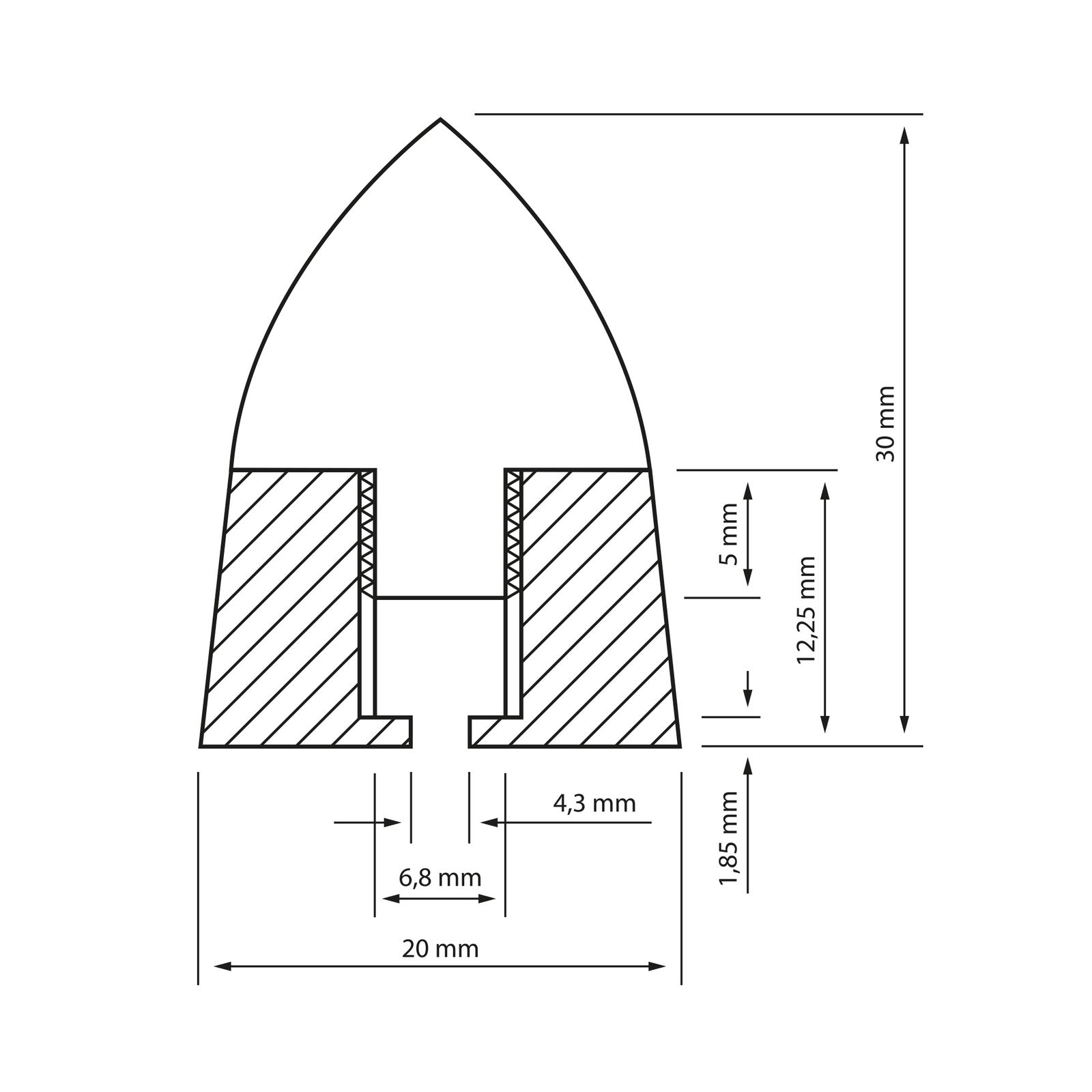 Dynavox Spikes Sub-Watt Absorber Geräte- und Boxenfüße 4er Set /-/bilder/big/207657_3.jpg
