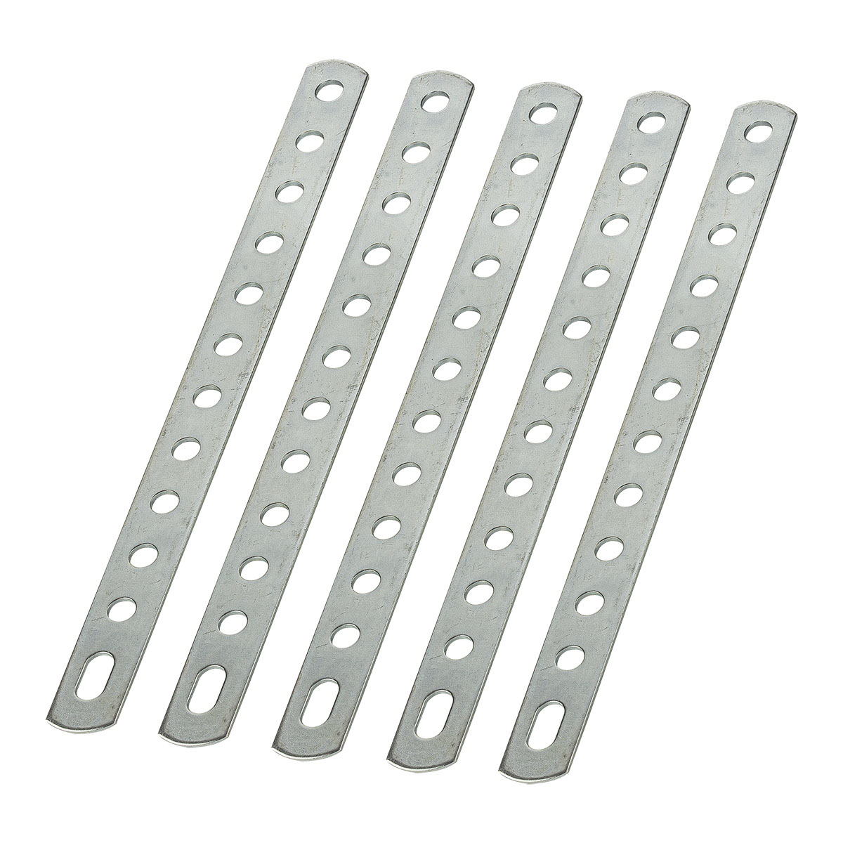 tomzz Audio Lochstreifen Flachverbinder aus Metall (5 Stück) 192 x 16mm