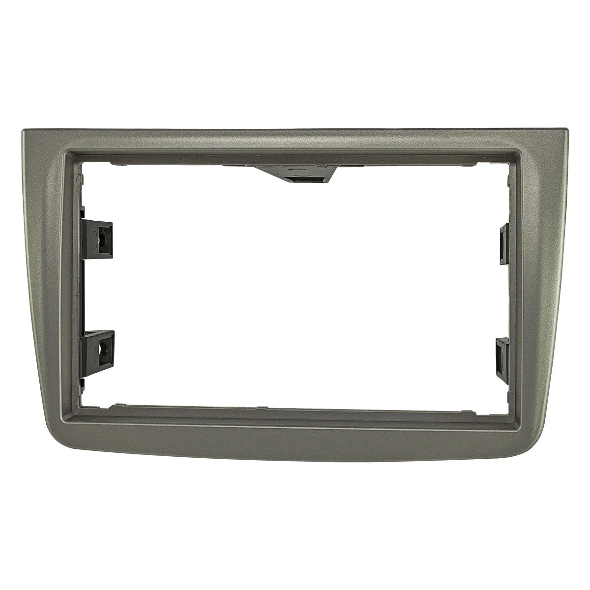 Doppel DIN Radioblende kompatibel mit Alfa Romeo Mito (ZAR 955) dunkelsilber glänzend 2008 bis 2013