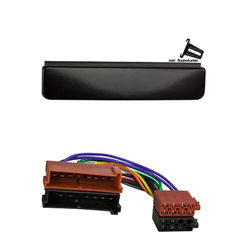 Radioeinbauset kompatibel mit Ford Fiesta Mondeo Focus Transit Scorpio 1-DIN schwarz