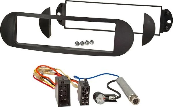 Radioeinbauset kompatibel mit VW Beetle 1-DIN schwarz Bj. 1998 - 2011 