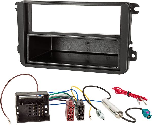 Radioeinbauset kompatibel mit Seat Leon 1-DIN mit Fach schwarz ab Bj.-/bilder/big/24088S4.jpg