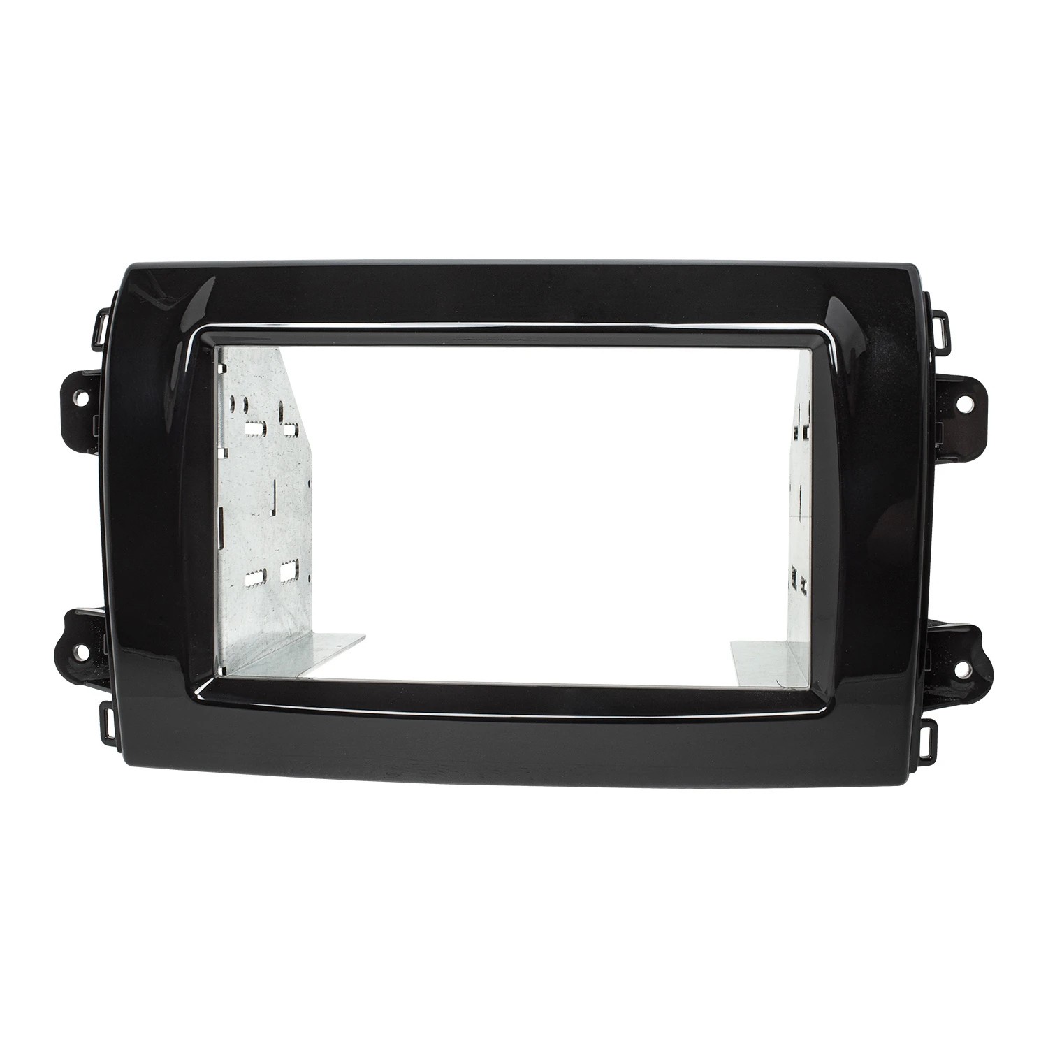 tomzz Audio Doppel DIN Radioblende HQ kompatibel mit Fiat Ducato Serie 8 Piano Lack schwarz Fahrzeuge mit Radiovorbereitung ab 2021