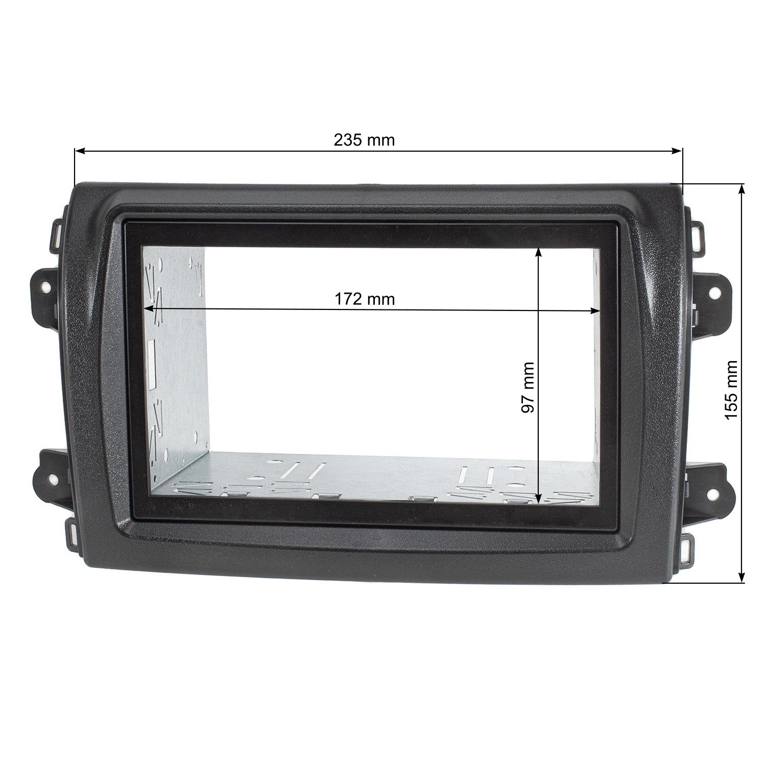 Doppel DIN Radioblende kompatibel mit Fiat Ducato Serie 8 schwarz-/bilder/big/2414-101-6-5.jpg