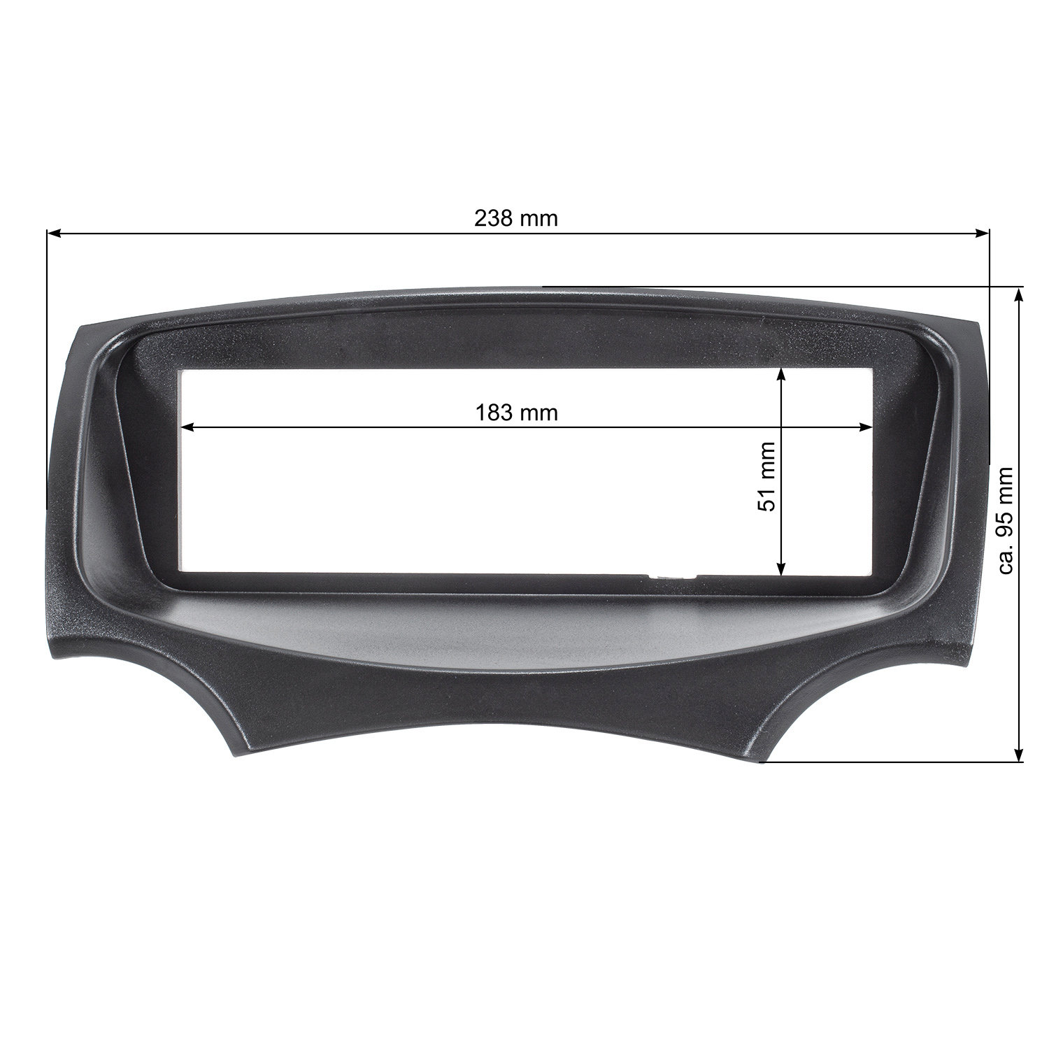 Radioblende Set kompatibel mit Ford KA RU8 Bj.2009-2017 mit-/bilder/big/2415-051-1-9.jpg