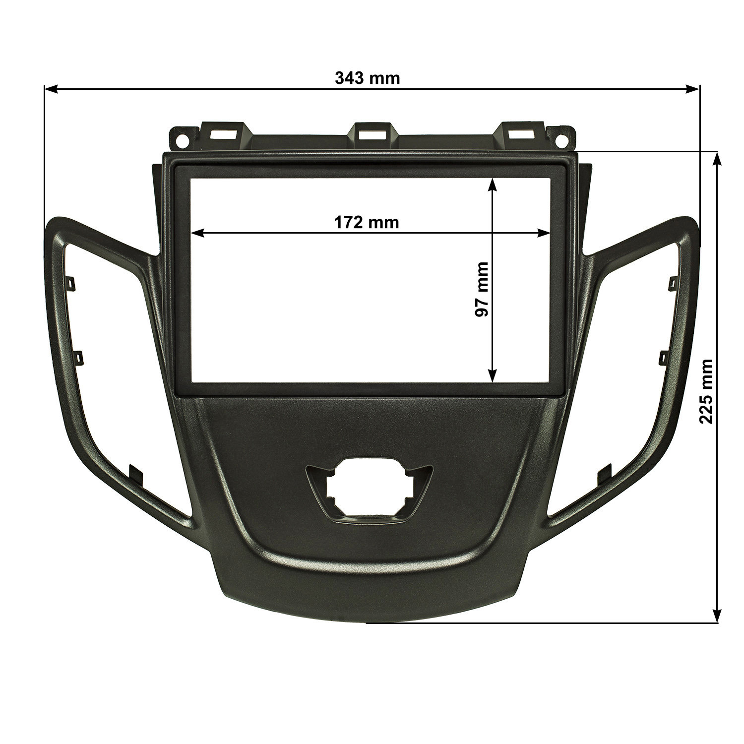 tomzz Audio Doppel DIN Radioblende kompatibel mit Ford Fiesta JA8-/bilder/big/2415-075-5.jpg